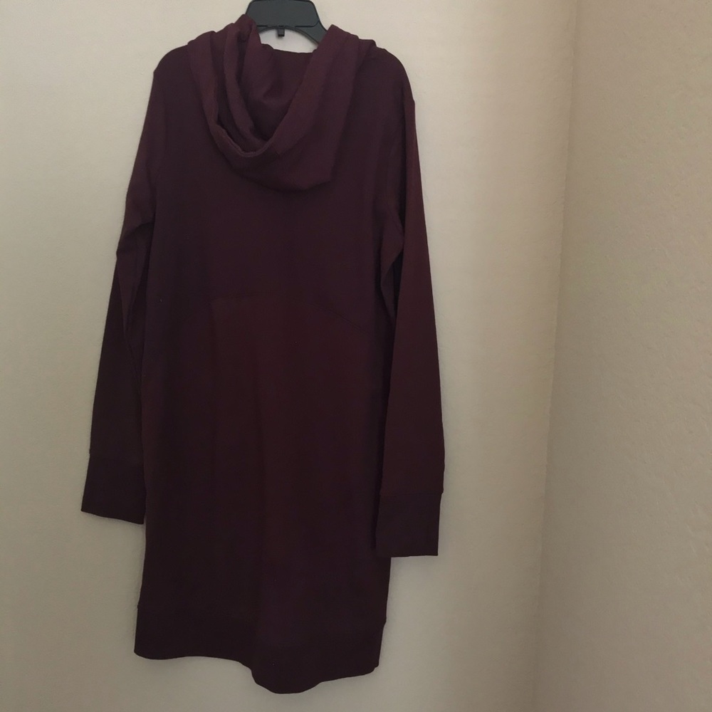Athleta Triumph Sweatshirt Dress Antique Burgundy - Picture 6 of 10